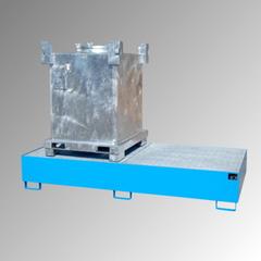 Vorschau: Auffangwanne m. Gitterrost - 2 x IBC o. 10 Fässer - 1.000 l - gelborange online kaufen - Verwendung 2