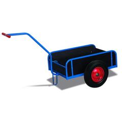 Handwagen mit Bordwänden - Traglast 400 kg - 860 x 825 x 1.605 mm (HxBxT) - Luftbereifung online kaufen - Verwendung 1