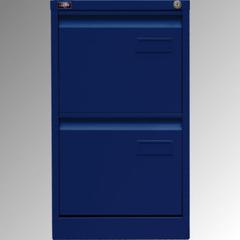 Bisley Light Hängeregistraturschrank - 2 Schubladen - einbahnig - Farbe blau