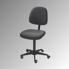 ESD Arbeitsstuhl - Bürostuhl - antistatisch - Sitzhöhe 450-580 mm - Polster anthrazit - große Rückenlehne - Stahl Fußkreuz mit Rollen