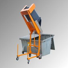 Mülltonnen-Kippstation - Tragkraft 110 kg - elektrisch 12 Volt - gelborange online kaufen - Verwendung 3