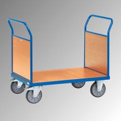 Fetra - Doppel-Stirnwandwagen - 600 kg Traglast - (BxT) 800 x 1.200 mm - Holzwände online kaufen - Verwendung 1