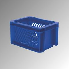 Vorschau: Eurobox - Eurokasten - Volumen 2 l - Boden und Wände durchbrochen - 120 x 100 x 200 mm (HxBxT) - VE 16 Stk. - GELB (Beispielabbildung in blau) online kaufen - Verwendung 1