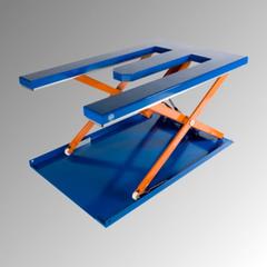 Flachform Hubtisch - Traglast 600 kg - E-Form - Fußschalter - 900 x 1.450 mm (BxT) - elektrohydraulisch