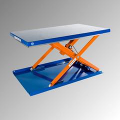 Flachform Hubtisch - Traglast 600 kg - geschlossen - Fußschalter - 900 x 1.500 mm (BxT) - elektrohydraulisch