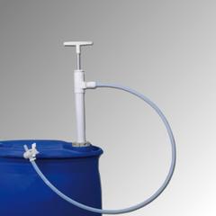 PTFE Fasspumpe mit Auslaufschlauch und Absperrhahn - Tauchtiefe 950 mm - hohe chemische Beständigkeit - für Kanister, Fässer und Tanks online kaufen - Verwendung 1
