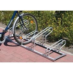Fahrradständer, Fahrradhalterung, Fahrradbügelparker, einseitig, Radabstand 300 mm, max. Radbreite 43 mm, für Standardräder, Kapazität 6 Fahrräder
