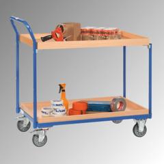 Vorschau: Fetra - Tischwagen - 300 kg - Ladeflächen 500 x 850 mm (BxT) - 2 Etagen - 2 Kästen online kaufen - Verwendung 2