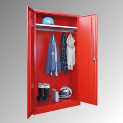 Vorschau: Garderobenschrank - 1.950x1.000x500 mm (HxBxT) - Hutboden, pulverbeschichtet - himmelblau online kaufen - Verwendung 1