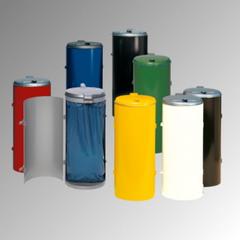 Abfallbehälter - verschließbare Tür (DxH) 450x900 mm - Inh. 120 l - Farbe grün online kaufen - Verwendung 3