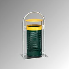 Abfallbehälter - Volumen 65 Liter - Mülleimer - Abfalleimer - Farbe gelb/grün