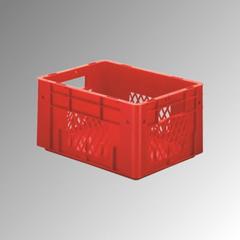Schwerlast Eurobox - Eurokiste - Volumen 17,5 l - Boden geschlossen, Wände durchbrochen - 210 x 300 x 400 mm (HxBxT) - VE 4 Stk. - BLAU (Beispielabbildung in rot) online kaufen - Verwendung 1