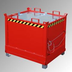 Vorschau: Klappbodenbehälter - 500 l Volumen - 1.000 kg - kranbar - gelborange online kaufen - Verwendung 4