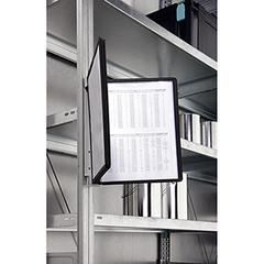 Vorschau: Sichttafelsystem, Wandhalter, magnetisch, Metall, 5 Sichttafeln schwarz online kaufen - Verwendung 1