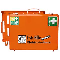 Erste-Hilfe-Spezial im Koffer, für den Elektrotechnikbereich