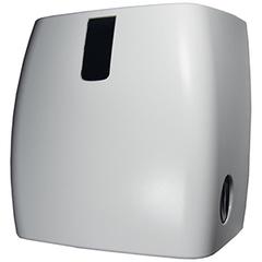 Handtuchpapier-Autocutspender, ABS-Kunststoffgehäuse, weiß mit Sichtfenster