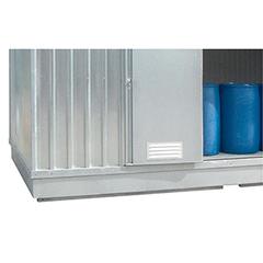 Wannenisolierung für Umweltcontainer BxT 2075x1075 mm, zur frostfreien Lagerung bei Außentemperatur von mind. - 15 Grad C