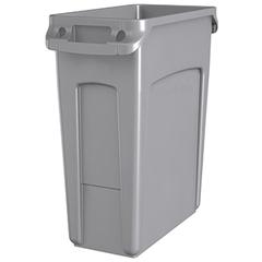 Abfallbehälter, PE, Vol. 60 l, BxTxH 280x510x630 mm, mit Griffen, Farbe grau online kaufen - Verwendung 1