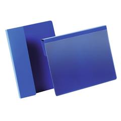 Kennzeichnungstasche mit Falz, A4 Querformat, BxH innen 297x210 mm, Farbe dunkelblau, VE 50 Stück