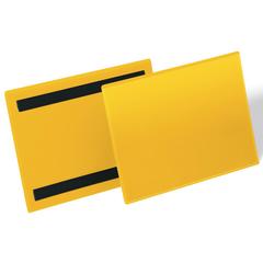 Magnetische Kennzeichnungstasche, gelb,
A5 quer, BxH 210x148 mm, VE 50 Stück