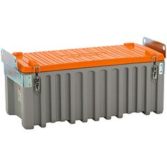 Materialbox, kranbar, Polyethylen, grau/orange, Volumen 250 l, BxTxH 1200x600x540 mm, Gewicht 33 kg online kaufen - Verwendung 1