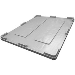 Vorschau: Deckel für klappbare Palettenbox BxT 1200x1000 mm, Farbe grau online kaufen - Verwendung 1