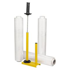 Handabroller (gelb lack.), für Folie 450-500 mm Breite, mit Folienbremse