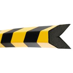 Schutzprofil,   Trapez, 40x40 mm,
gelb/schwarz, magnetisch, L 1000 mm