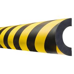 Schutzprofil, Bogen, 40/75x37 mm,
gelb/schwarz, magnetisch, Länge 1000 mm