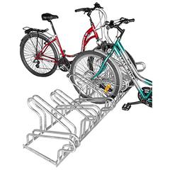 Vorschau: Fahrradständer, Stahl verzinkt, zweiseitig, 6er-Stand, Radabst. 350 mm, Gesamtl. 1050 mm online kaufen - Verwendung 2
