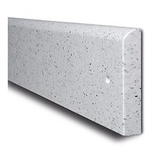 Wand-Schrammschutz, Polyethylen, granit-hell, BxH 2060x150 mm, Stärke 10 mm, vorgebohrte Löcher mit Stopfen
