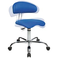 Drehstuhl, Sitz-BxTxH 440x400x430-510 mm, Lehnenh. 200-300 mm, bewegliche Sitzfläche mit Orthositz, blau online kaufen - Verwendung 3
