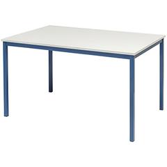 Vorschau: Tisch, BxTxH 1200x800x720 mm, Vierkantrohrgestell RAL 5000 blau, Tischplatte melaminharzbeschichtet lichtgrau online kaufen - Verwendung 1
