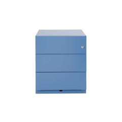 Vorschau: Rollcontainer, BxTxH 420x565x495 mm, 3 Schubladen, seitliche Griffleisten, hellblau online kaufen - Verwendung 1
