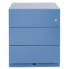 Vorschau: Rollcontainer, BxTxH 420x565x495 mm, 3 Schubladen, seitliche Griffleisten, hellblau online kaufen - Verwendung 2