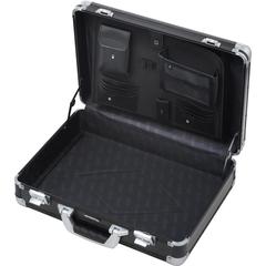 Attache-Laptopkoffer, Aluminium, BxTxH 455x135x335 mm, Orga-Inlay, schwarz