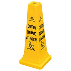 Sicherheitspylon, gelb
-Caution+Wet Floor - BxTxH 267x267x651mm