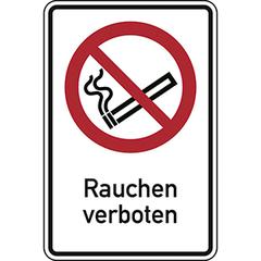Verbotsschild, Rauchen verboten, Folie, 150x200mm, DIN EN ISO 7010