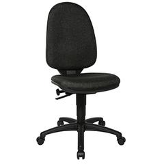 Bürodrehstuhl, Sitz-BxTxH 460x450x420-550 mm, Lehnenh. 550 mm, Permanentk., Muldensitz, anthrazit