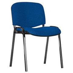 Vorschau: Stapelstuhl, Ovalrohrgestell schwarz, Sitz-/Rückenpolster blau, Rückenabdeckung Kunststoff schwarz, VE 4 Stück online kaufen - Verwendung 1