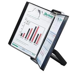 Vorschau: Sichttafelsystem, Tischständer, Rahmen aus Alu und ABS, inkl. 10 Sichttafeln DIN A4, schwarz online kaufen - Verwendung 1