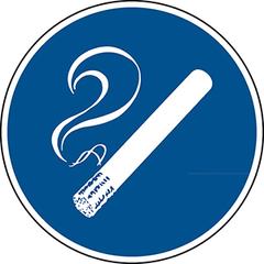 Gebotssschild, Rauchen gestattet, Kunststoff, Durchm. 200 mm online kaufen - Verwendung 1