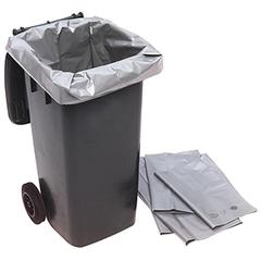 Müllsäcke für 240 l Müllgroßbehälter, BxH 650/550x1350 mm, Stärke 100 my, VE 100 Stück