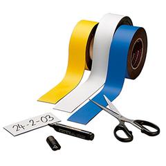 Magnetisches Beschriftungsband, gelb, Bandhöhe 50 mm, Rollenlänge 10 m online kaufen - Verwendung 1