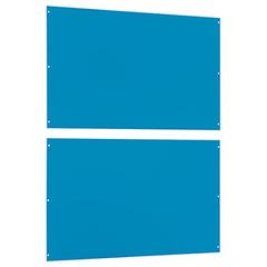 Vorschau: Stahlblech-Rückwand, Breite 1090 mm, Höhe 2500 mm, RAL 5012 lichtblau online kaufen - Verwendung 1