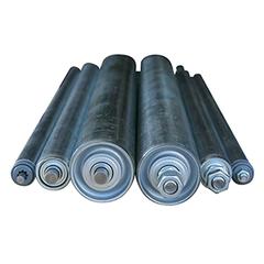 Stahl-Tragrolle verzinkt, mit Gewindeachse, Rollenlänge 700 mm, Rollendurchm. 60 mm, Traglast 70 kg, Achsdurchm. M12x18 mm, MINDESTABNAHME 10 Stück