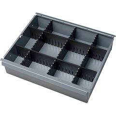 Einteilungsset, Steckleisten (3xTiefe, 2xBreite), Kunststoff, für Schubladenhöhe 80 mm
