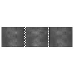 Arbeitplatzmatte aus SBR/NBR-Gummi, LxB 700x800 mm, Stärke 12,5 mm, R9, schwarz