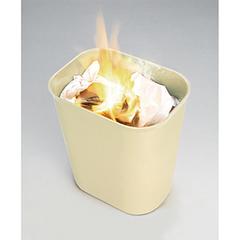 Feuerfester Papierkorb, Fiberglas, Volumen 6,6 l, BxTxH 225x162x260 mm, beige online kaufen - Verwendung 2