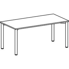 Konferenztisch, BxTxH 1600x800x720 mm, 4-Fuß-Gestell, Platten-/Gestellfarbe buche/anthrazit online kaufen - Verwendung 1